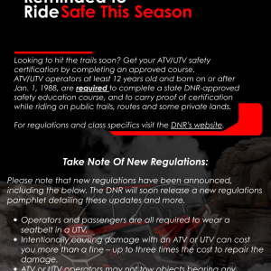 ATV/UTV Safety Reminders